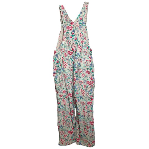 Duluth Trading Heirloom Gardening Overalls S Floral Cargo Utility Jumpsuit - Picture 3 of 9